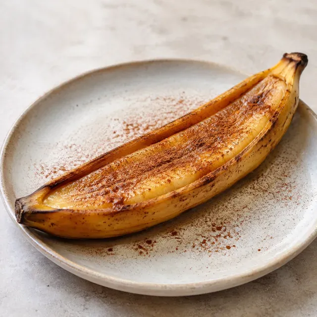 Banana Assada com Canela